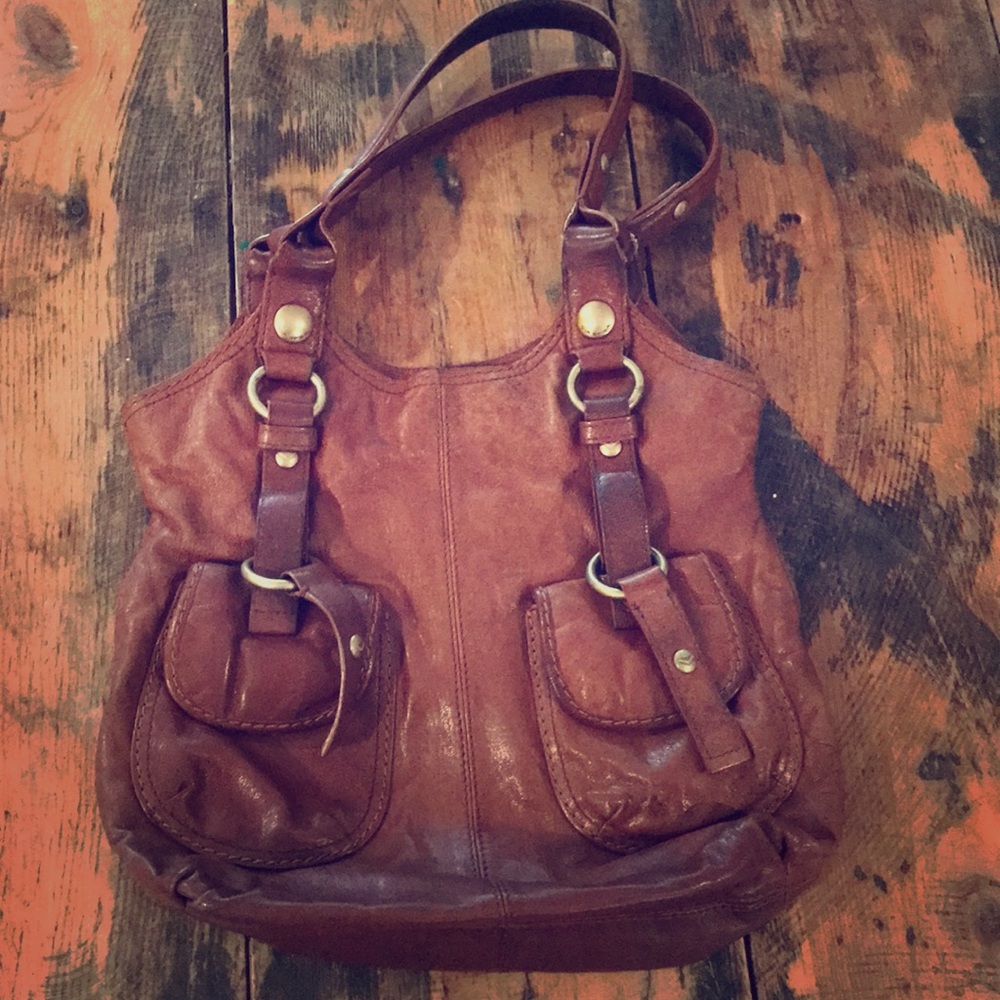 Via Spiga Leather saddle bag style